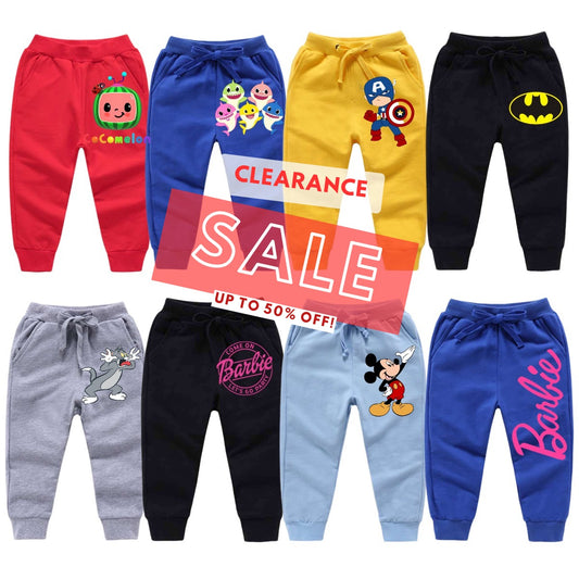 Pack of 3 Random Printed Trousers for Kids