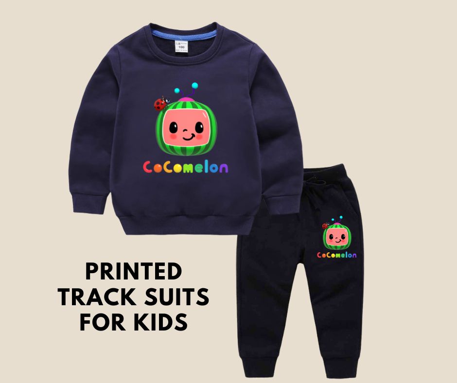 Coco Melon Printed Track Suit For Kids
