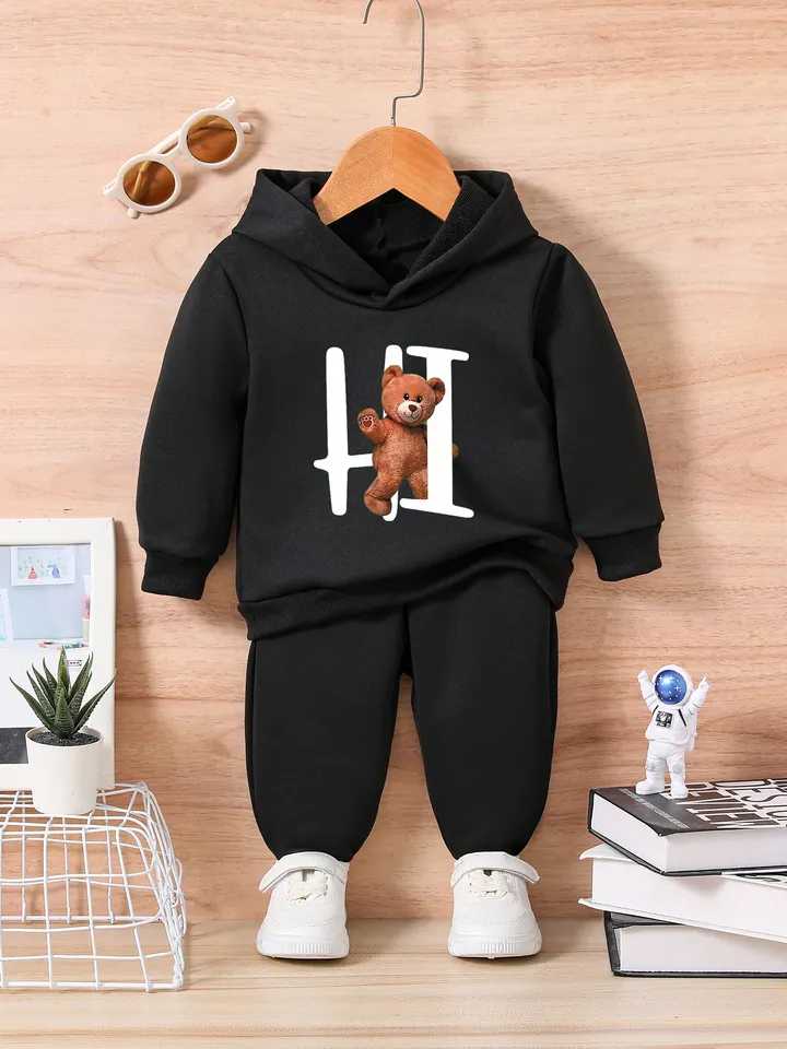 Printed Hooded Track Suit for Kids
