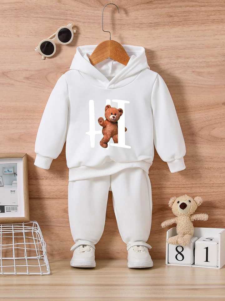 Printed Hooded Track Suit for Kids