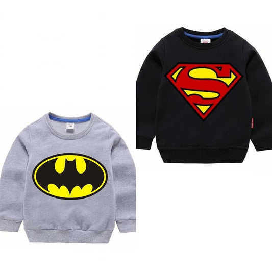 Pack of 2 Printed Sweat Shirts for Kids