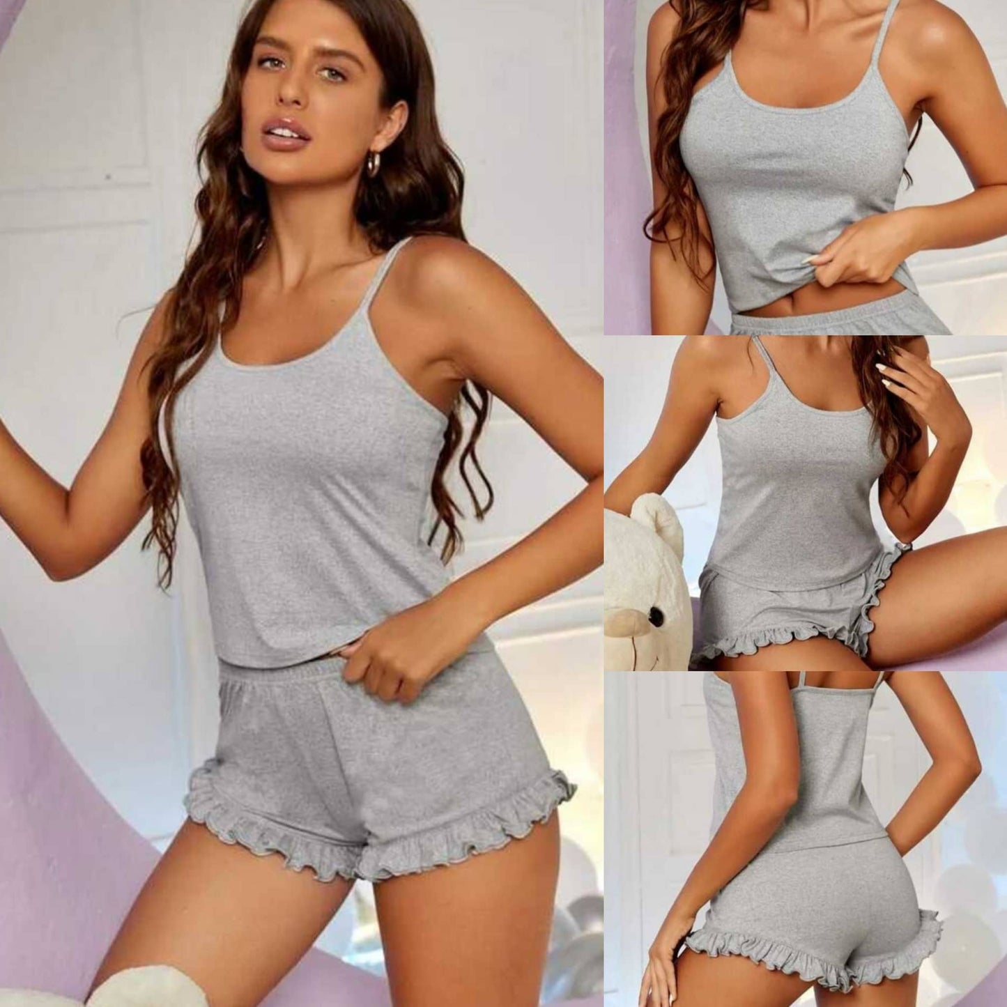 High Class Tank Top with Frill Shorts