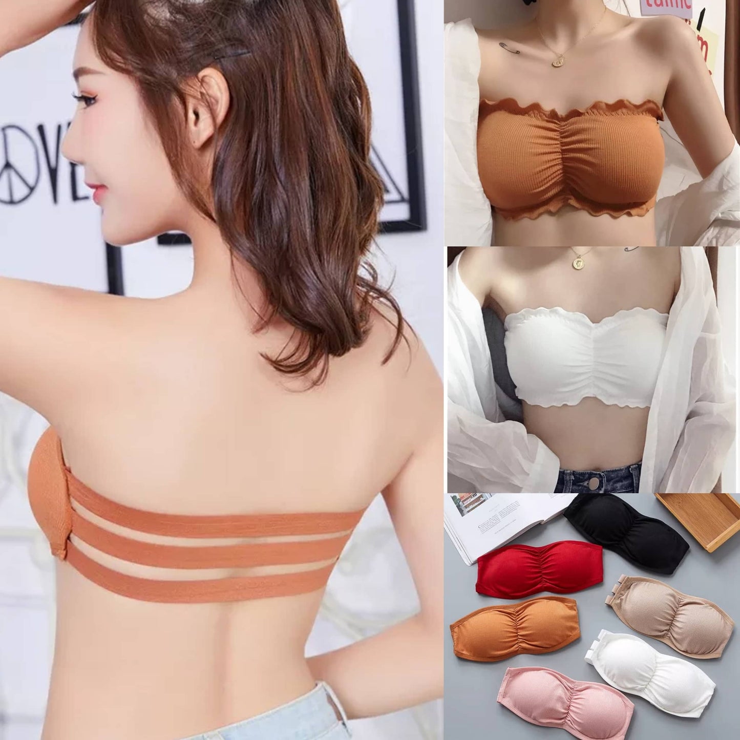 Strapless Backless Padded Bra (Product Code: 3-Strip) – Collective