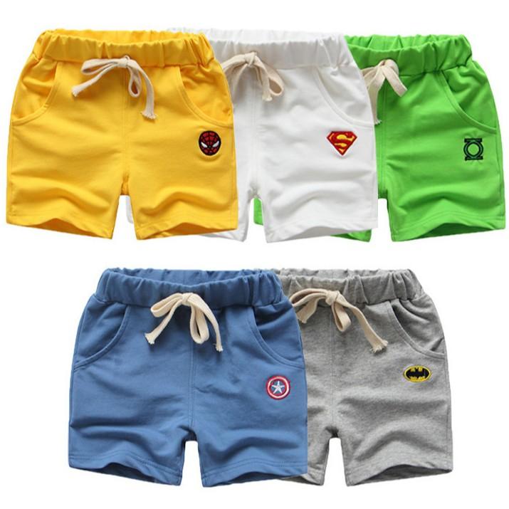 Buy 4 Get 1 Free Kids Super Hero Shorts with Pockets