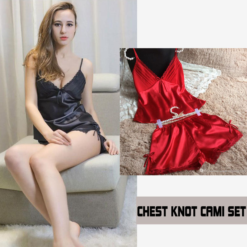 Chest Knot Cami Set