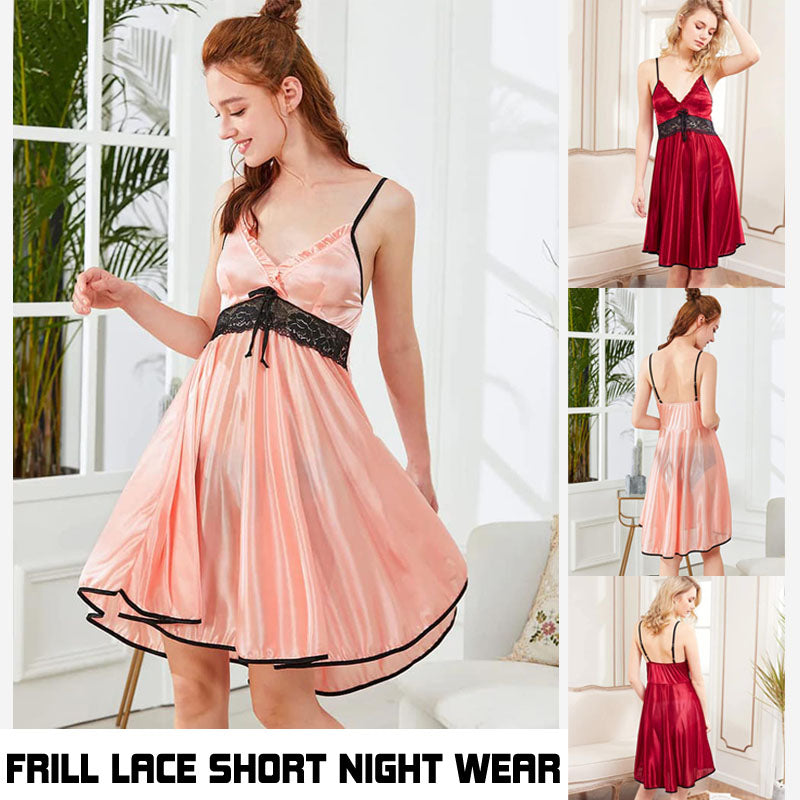 Frill Lace Short Night Wear