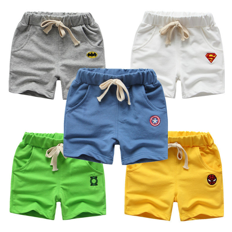 Buy 4 Get 1 Free Kids Super Hero Shorts with Pockets