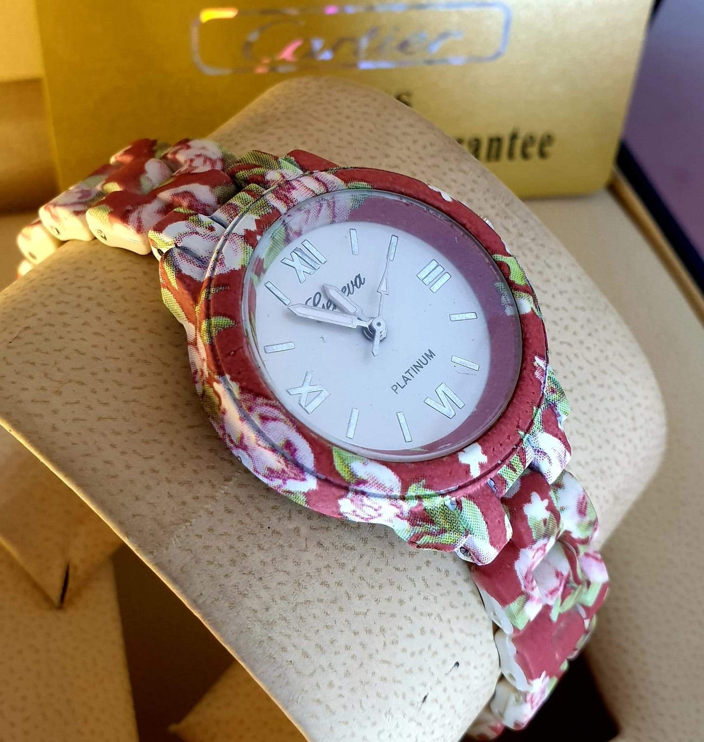 Pink Belt Ladies digital watch