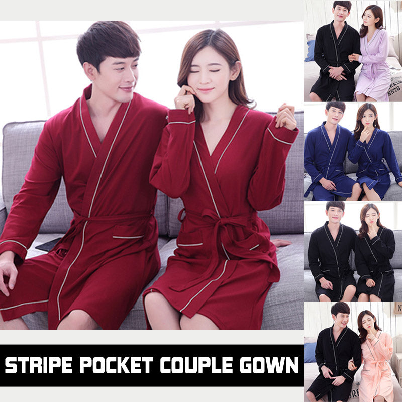 Stripe Pocket Couple Gown