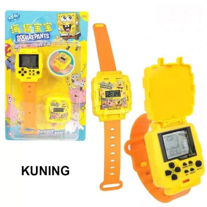Kunning Gaming Watch Yellow 2in 1 Game + Watch