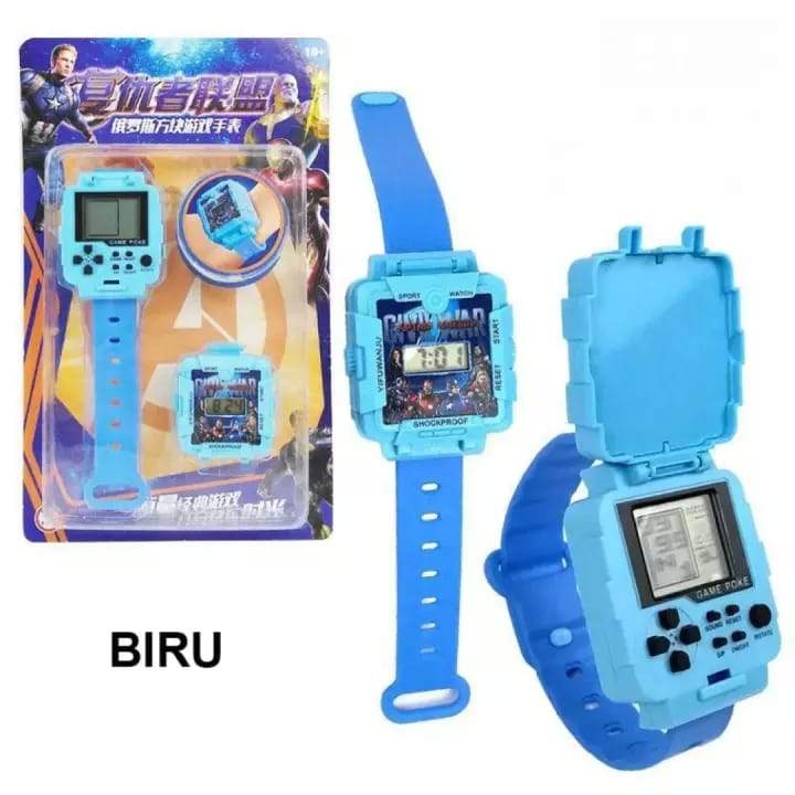 Kunning Gaming Watch Blue 2in 1 Game + Watch