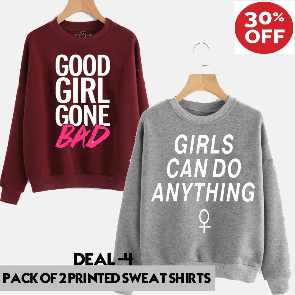 Pack of 2 Printed Sweat Shirts (11-Eleven)