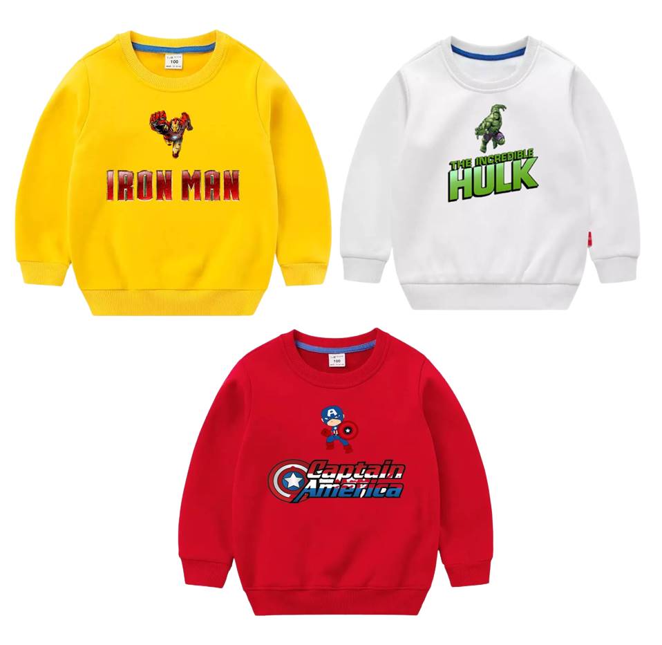 Pack of 3 Printed Sweat Shirts For Kids